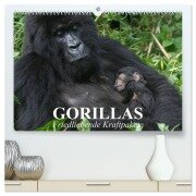 Cover-Bild zum Titel 'Gorillas. Friedliebende Kraftpakete (hochwertiger Premium Wandkalender 2026 DIN A2 quer), Kunstdruck in Hochglanz' von 'Elisabeth Stanzer'