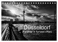 Düsseldorf Ansichten in Schwarz-Weiß (Tischkalender 2024 DIN A5 quer), CALVENDO Monatskalender - Klaus Hoffmann