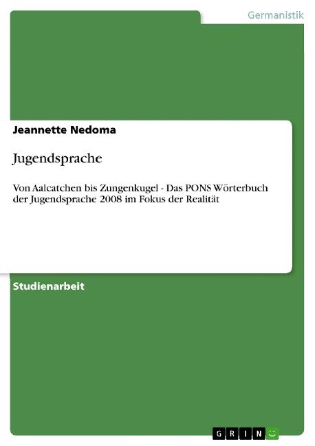 Jugendsprache - Jeannette Nedoma