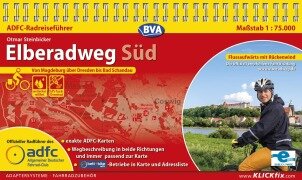 Cover-Bild zum Titel 'ADFC-Radreiseführer Elberadweg Süd 1:75.000 praktische Spiralbindung, reiß- und wetterfest, GPS-Tracks Download' von 'Otmar Steinbicker'