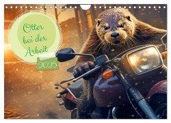 Otter bei der Arbeit (Wandkalender 2025 DIN A4 quer), CALVENDO Monatskalender - Rupert Kowalski