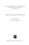 Cover-Bild zum Titel 'Truth and Historicity / Vérité et Historicité' von ''