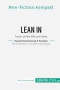Cover-Bild zum Titel 'Lean In. Zusammenfassung & Analyse des Bestsellers von Sheryl Sandberg' von '50Minuten. de'