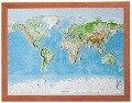 Cover-Bild zum Titel 'Relief Welt 1:107 MIO mit Holzrahmen' von 'André Markgraf, Mario Engelhardt'