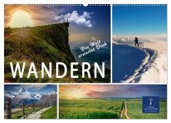 Cover-Bild zum Titel 'Wandern - die Welt erwartet Dich (Wandkalender 2026 DIN A2 quer), CALVENDO Monatskalender' von 'Peter Roder'