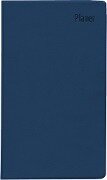 Taschenplaner blau 2025 - Bürokalender 9,5x16 cm - 64 Seiten - 1 Woche auf 1 Seite - separates Adressheft - faltbar - Notizheft - 540-1015 - 