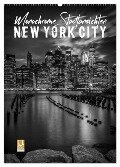 NEW YORK CITY Monochrome Stadtansichten (Wandkalender 2024 DIN A2 hoch), CALVENDO Monatskalender - Melanie Viola