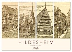 Hildesheim - Historische Ansichten (Wandkalender 2025 DIN A2 quer), CALVENDO Monatskalender - Carola Vahldiek
