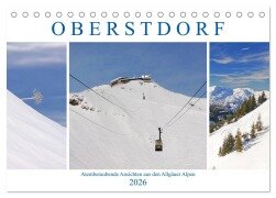 Oberstdorf. Atemberaubende Ansichten aus den Allgäuer Alpen (Tischkalender 2026 DIN A5 quer), CALVENDO Monatskalender - Lucy M. Laube
