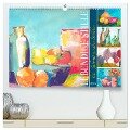 Lebendige Stille - Ein Jahr mit gemalten Stillleben (hochwertiger Premium Wandkalender 2025 DIN A2 quer), Kunstdruck in Hochglanz - Michaela Schimmack