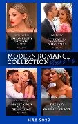 Modern Romance May 2023 Books 1-4: Italian Nights to Claim the Virgin / Cinderella and the Outback Billionaire / Desert King's Forbidden Temptation / The Baby Behind Their Marriage Merger - Sharon Kendrick, Kelly Hunter, Clare Connelly, Joss Wood
