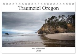 Cover-Bild zum Titel 'Traumziel Oregon (Tischkalender 2026 DIN A5 quer), CALVENDO Monatskalender' von 'Ellen Und Udo Klinkel'