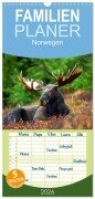 Cover-Bild zum Titel 'Familienplaner 2026 - Norwegen mit 5 Spalten (Wandkalender, 21 x 45 cm) CALVENDO' von 'Elisabeth Stanzer'