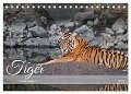 Tiger von Ranthambore (Tischkalender 2025 DIN A5 quer), CALVENDO Monatskalender - Robert Styppa