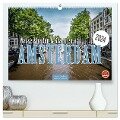 Amsterdam - Wasserstraßen und Grachten (hochwertiger Premium Wandkalender 2024 DIN A2 quer), Kunstdruck in Hochglanz - Oliver Pinkoss
