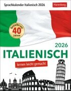Cover-Bild zum Titel 'Italienisch Sprachkalender 2026 - Italienisch lernen leicht gemacht - Tagesabreißkalender' von 'Tiziana Stillo'