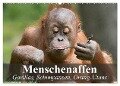 Menschenaffen. Gorillas, Schimpansen, Orang-Utans (Wandkalender 2024 DIN A2 quer), CALVENDO Monatskalender - Elisabeth Stanzer