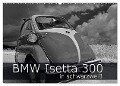 BMW Isetta 300 in schwarzweiß (Wandkalender 2024 DIN A2 quer), CALVENDO Monatskalender - Ingo Laue