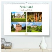 Schottland - Castles und Whisky (hochwertiger Premium Wandkalender 2026 DIN A2 quer), Kunstdruck in Hochglanz - Nina Schwarze