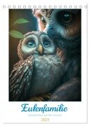Eulenfamilie (Tischkalender 2025 DIN A5 hoch), CALVENDO Monatskalender - Steffen Gierok-Latniak