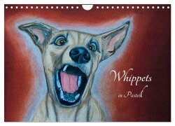 Whippets in Pastell (Wandkalender 2025 DIN A4 quer), CALVENDO Monatskalender - Ula Redl
