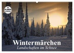 Wintermärchen. Landschaften im Schnee (Wandkalender 2025 DIN A2 quer), CALVENDO Monatskalender - Elisabeth Stanzer