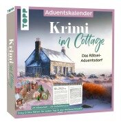 Cover-Bild zum Titel 'Krimi im Cottage - Das Rätsel-Weihnachtsdorf - Adventskalender' von 'Anna-Laura Dietrich, Frida Schauff'