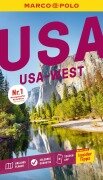 Cover-Bild zum Titel 'MARCO POLO Reiseführer USA West' von 'Karl Teuschl'