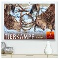 Tierkampf - Rivalen vertreiben (hochwertiger Premium Wandkalender 2025 DIN A2 quer), Kunstdruck in Hochglanz - Peter Roder