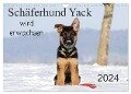 Schäferhund Yack wird erwachsen (Wandkalender 2024 DIN A4 quer), CALVENDO Monatskalender - Petra Schiller