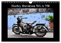 Harley Davidson WLA 750 (Wandkalender 2024 DIN A4 quer), CALVENDO Monatskalender - Ingo Laue