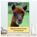 Alpaka und Lama Terminplaner (hochwertiger Premium Wandkalender 2024 DIN A2 hoch), Kunstdruck in Hochglanz - Kattobello Kattobello