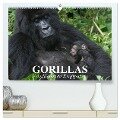 Gorillas. Friedliebende Kraftpakete (hochwertiger Premium Wandkalender 2024 DIN A2 quer), Kunstdruck in Hochglanz - Elisabeth Stanzer