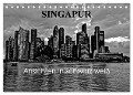 Singapur Ansichten in schwarz weiß (Tischkalender 2024 DIN A5 quer), CALVENDO Monatskalender - Ralf Wittstock