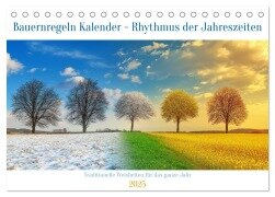 Bauernregeln Kalender - Rhythmus der Jahreszeiten (Tischkalender 2025 DIN A5 quer), CALVENDO Monatskalender - Mb Fotografie