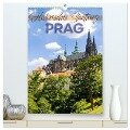 PRAG Historisches Stadtherz (hochwertiger Premium Wandkalender 2024 DIN A2 hoch), Kunstdruck in Hochglanz - Melanie Viola