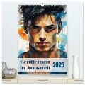 Gentlemen in Aquarell (hochwertiger Premium Wandkalender 2025 DIN A2 hoch), Kunstdruck in Hochglanz - Ally Bee
