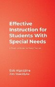 Effective Instruction for Students With Special Needs - Bob Algozzine, Jim Ysseldyke