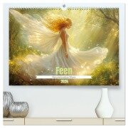 Feen - Naturverbundene Wesen (hochwertiger Premium Wandkalender 2026 DIN A2 quer), Kunstdruck in Hochglanz - Liselotte Brunner-Klaus