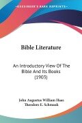 Cover-Bild zum Titel 'Bible Literature' von 'John Augustus William Haas'