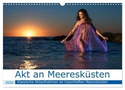 Akt an wilden Meeresküsten (Wandkalender 2026 DIN A3 quer), CALVENDO Monatskalender - Martin Zurmühle