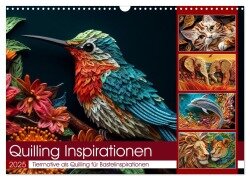 Quilling Inspirationen (Wandkalender 2025 DIN A3 quer), CALVENDO Monatskalender - Kerstin Waurick