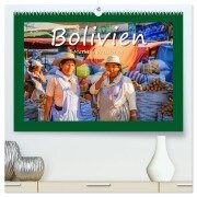Cover-Bild zum Titel 'Bolivien - Marktimpressionen (hochwertiger Premium Wandkalender 2026 DIN A2 quer), Kunstdruck in Hochglanz' von 'Bettina Hackstein'