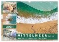 Mittelmeer, Meer, Wellen, Strand, Muscheln, Sand & Zitate (Wandkalender 2024 DIN A3 quer), CALVENDO Monatskalender - VogtArt VogtArt