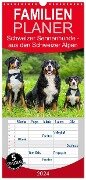 Familienplaner 2024 - Schweizer Sennenhunde - aus den Schweizer Alpen mit 5 Spalten (Wandkalender, 21 x 45 cm) CALVENDO - Sigrid Starick