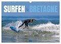 Surfen in der Bretagne (Wandkalender 2024 DIN A3 quer), CALVENDO Monatskalender - Manuela Falke