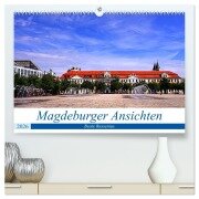 Magdeburger Ansichten (hochwertiger Premium Wandkalender 2026 DIN A2 quer), Kunstdruck in Hochglanz - Beate Bussenius