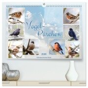 Vogel-Pärchen (hochwertiger Premium Wandkalender 2026 DIN A2 quer), Kunstdruck in Hochglanz - Sabine Löwer