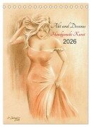 Cover-Bild zum Titel 'Akt und Dessous - Handgemalte Kunst (Tischkalender 2026 DIN A5 hoch), CALVENDO Monatskalender' von 'Marita Zacharias'