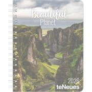 Cover-Bild zum Titel 'Beautiful Planet 2026 - Buchkalender - Taschenkalender - Fotokalender - 16,5x21,6' von ''
